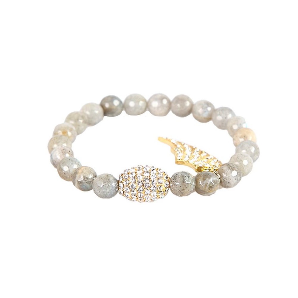 NWT EYE CANDY LA Luxe Collection Agate Druzy Stretch Bracelet